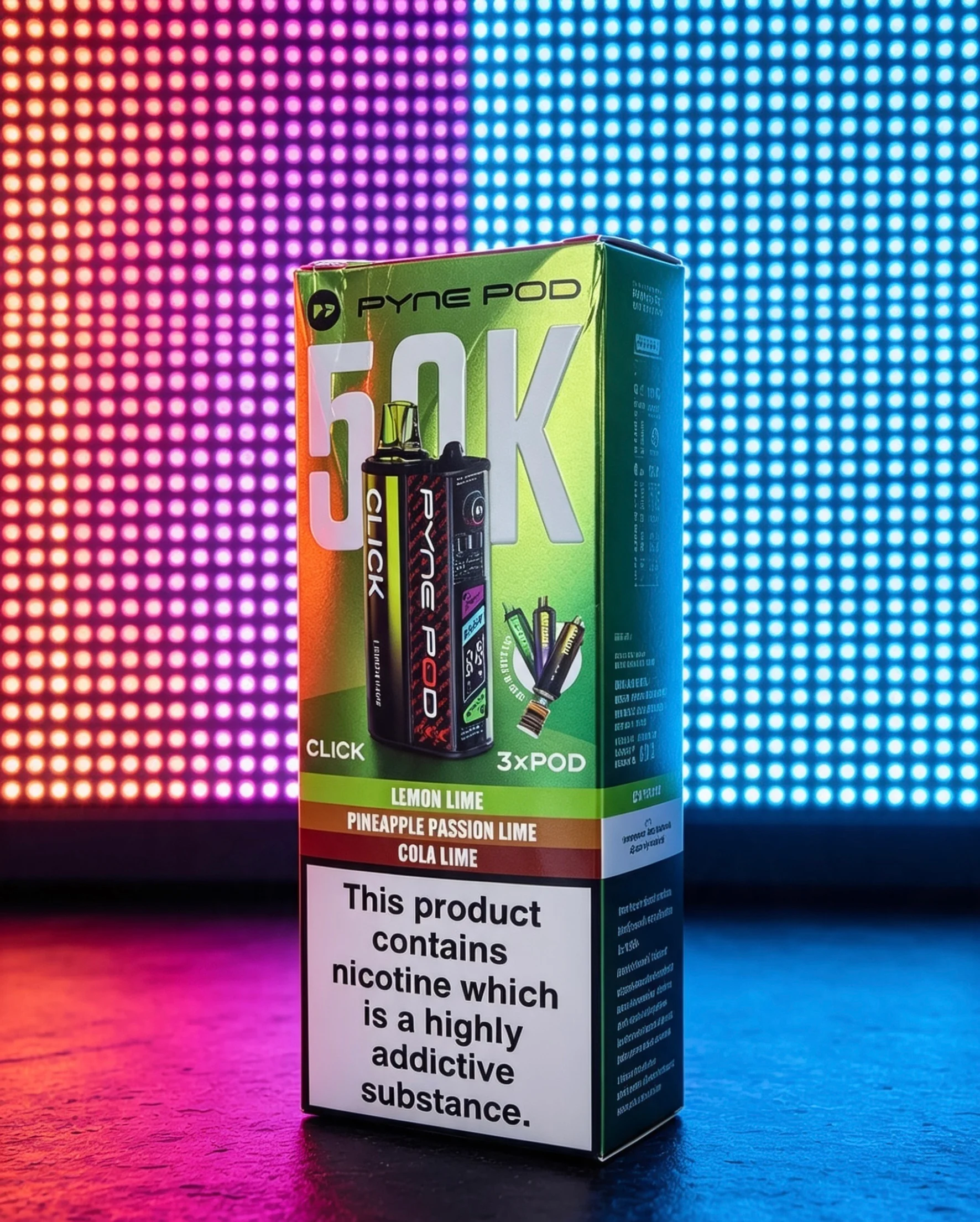 Pyne Pod 50K Click – Frozen Peach / Mango Strawberry Peach / Apple Peach
