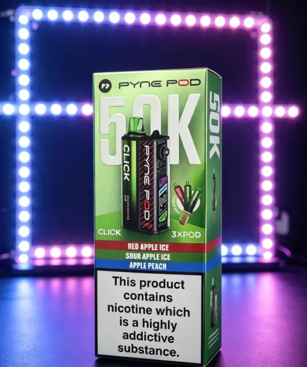 Pyne Pod 50K Click – Red Apple Ice / Sour Apple Ice / Apple Peach