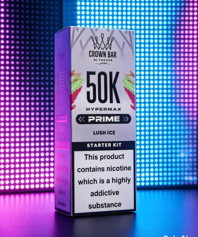 Crown Bar Al Fakher Hypermax Prime 50K – Lush Ice