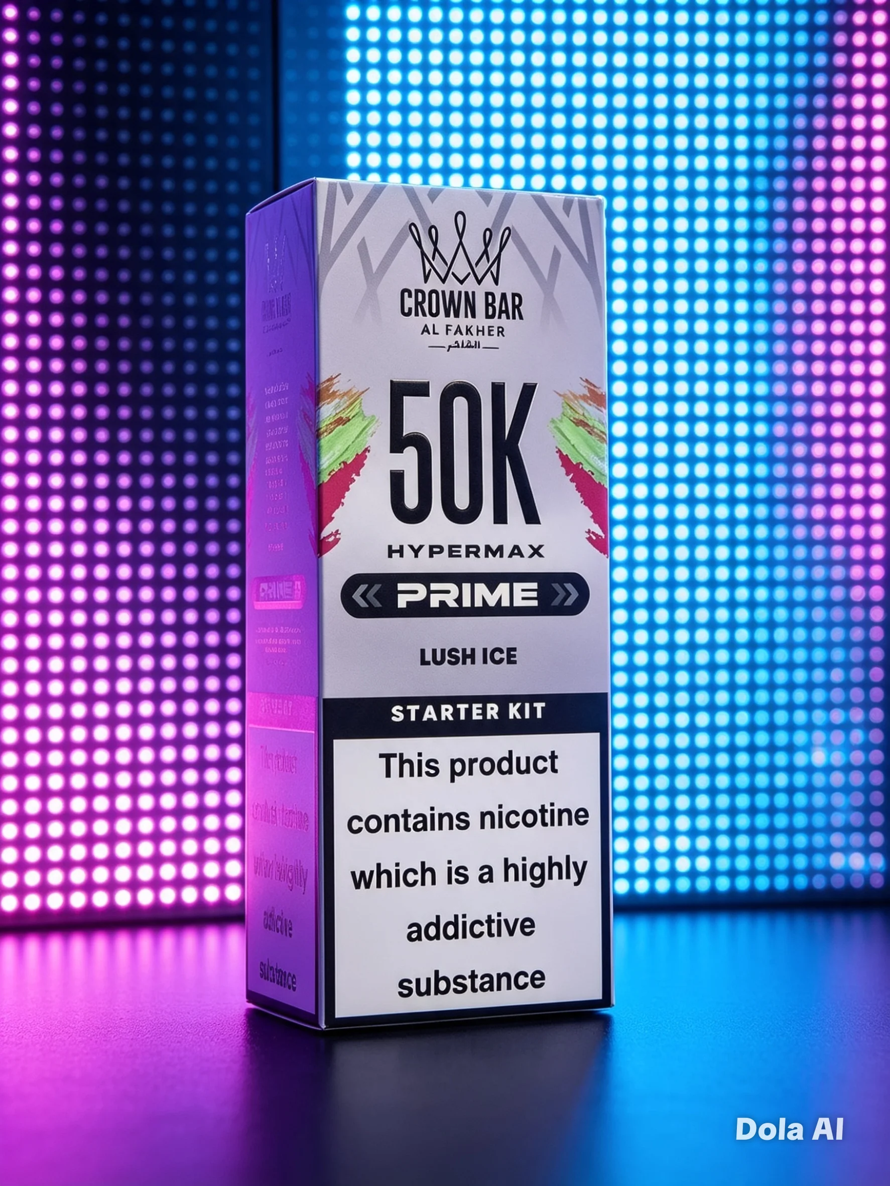 Crown Bar Al Fakher Hypermax Prime 50K – Lush Ice
