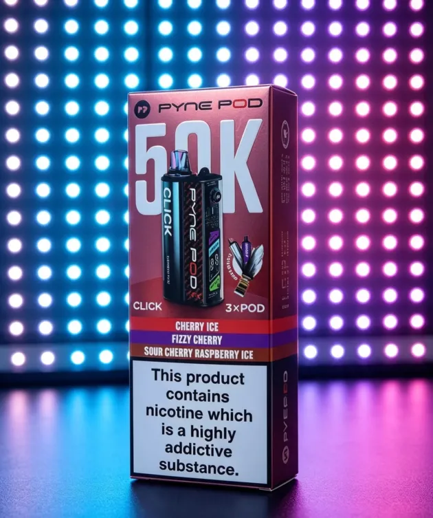 Pyne Pod 50K Click – Cherry Ice / Fizzy Cherry / Sour Cherry Raspberry Ice