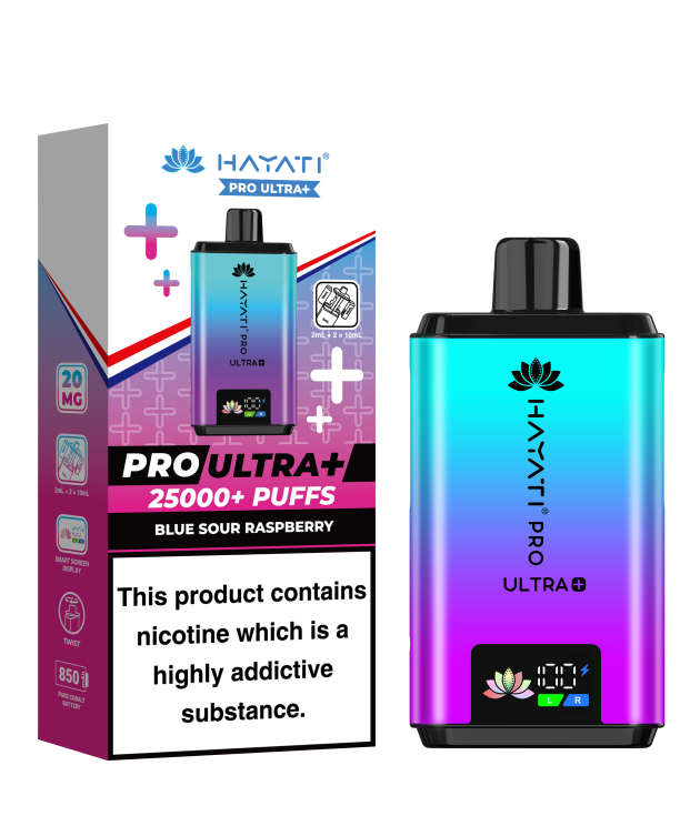 Hayati Pro Ultra+ 25000 - Blue Sour Raspberry