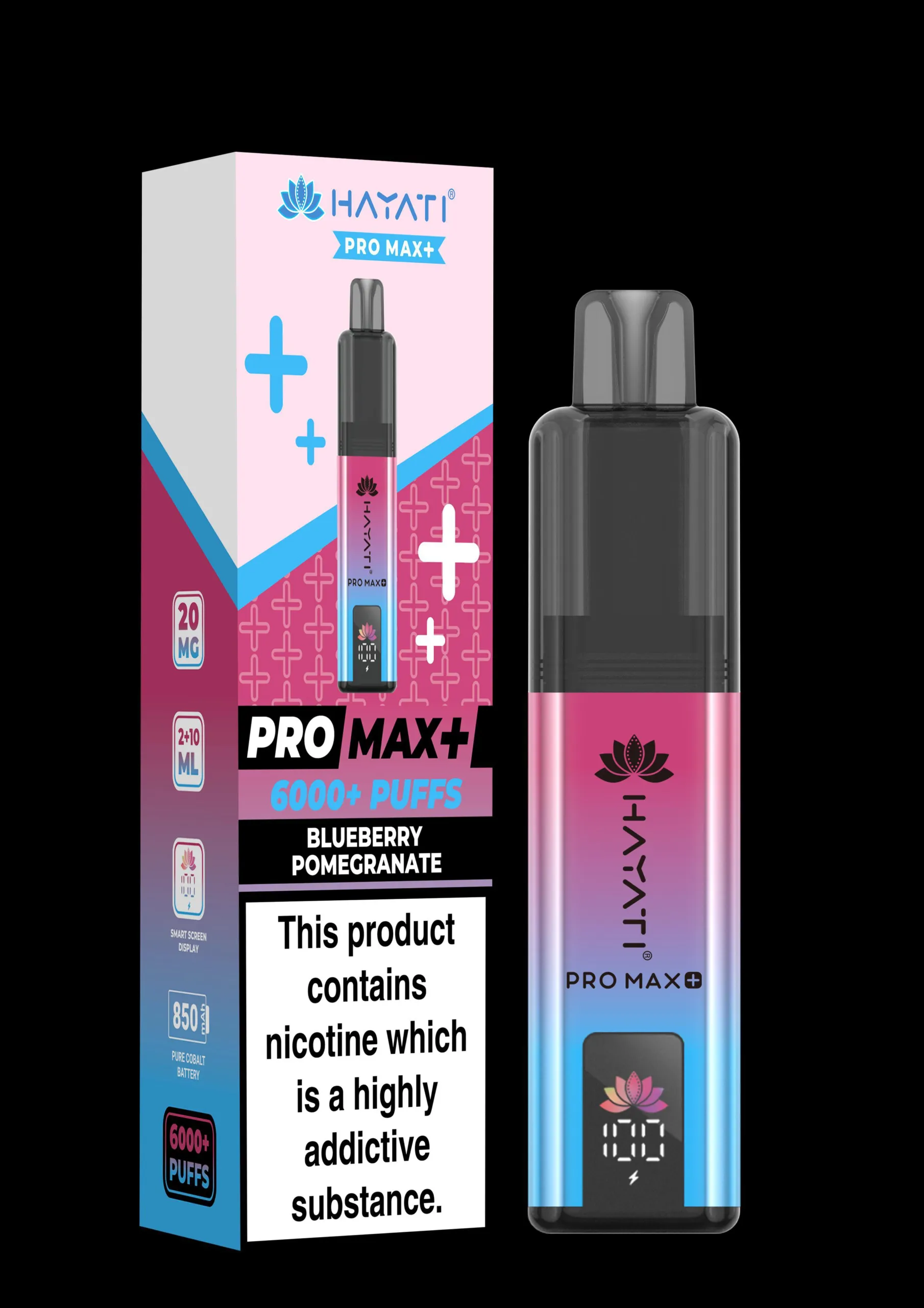 Hayati Pro Max+ Blueberry Pomegranate File name: IMGU-scaled.webp