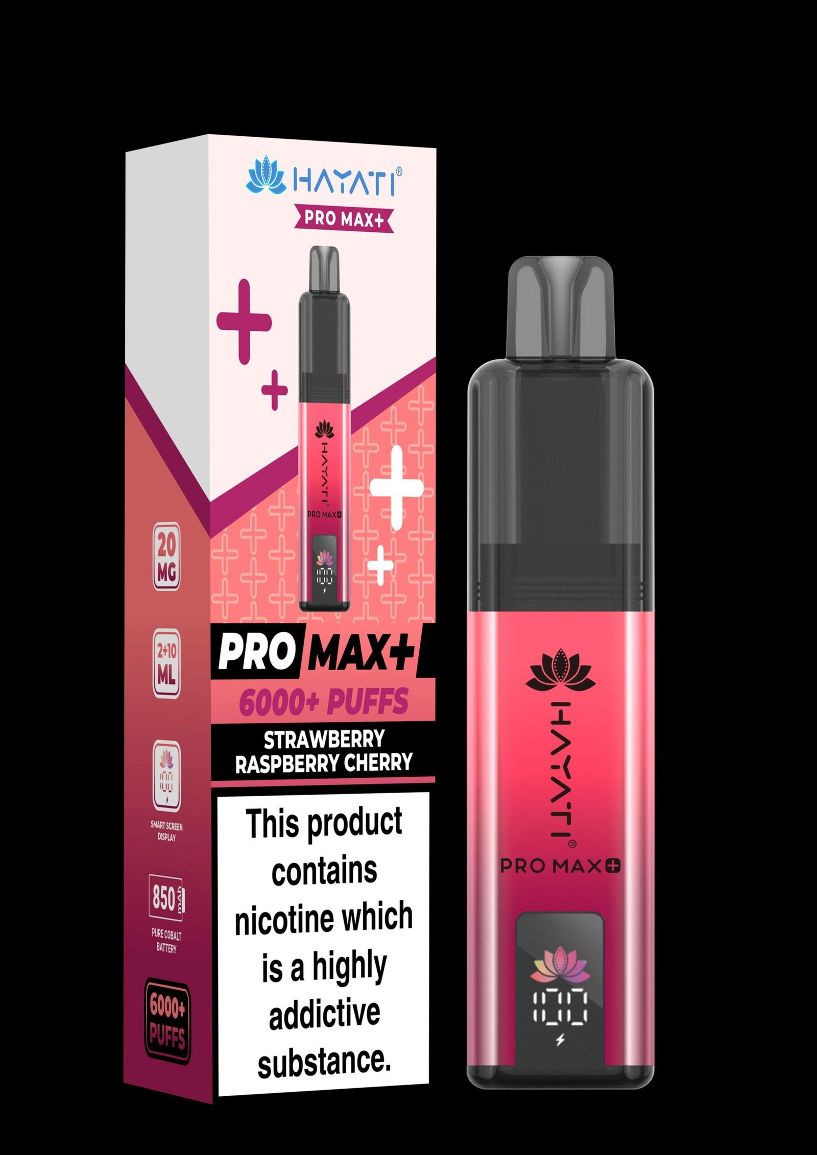 Hayati Pro Max+ Strawberry Raspberry Cherry